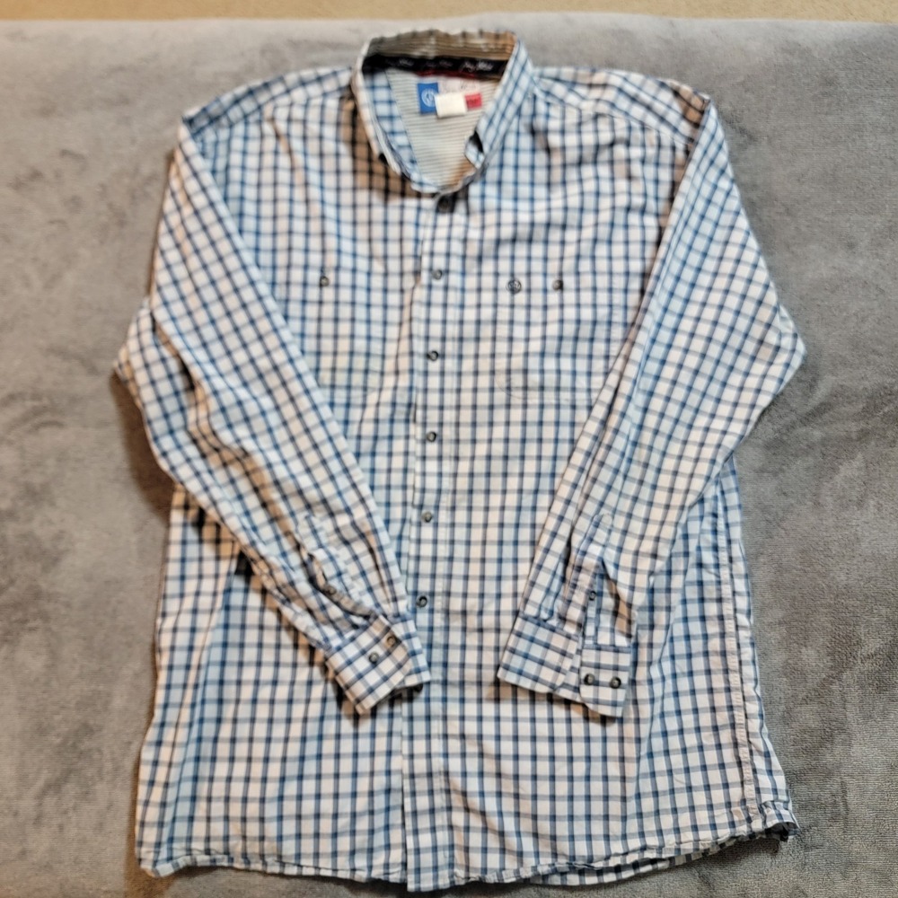 Vtg 90s George Strait Cowboy Cut Collection Wrangler Button Down Shirt Size 2XLT